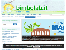 Tablet Screenshot of bimbolab.it